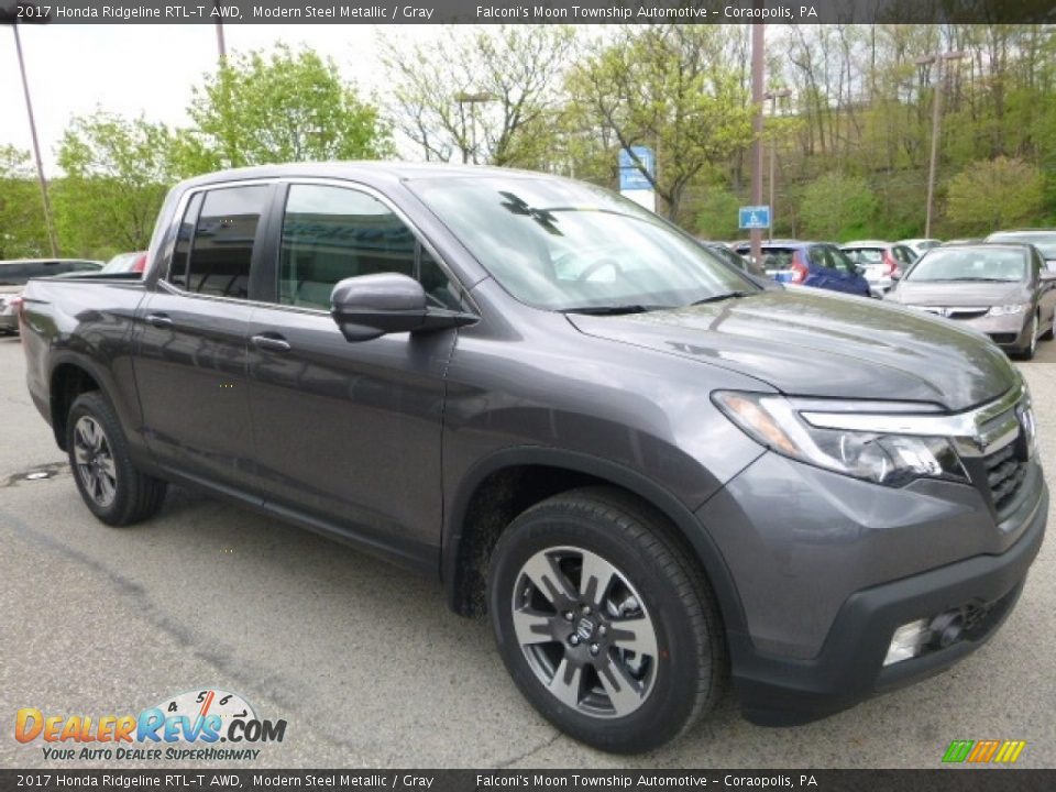 2017 Honda Ridgeline RTL-T AWD Modern Steel Metallic / Gray Photo #5
