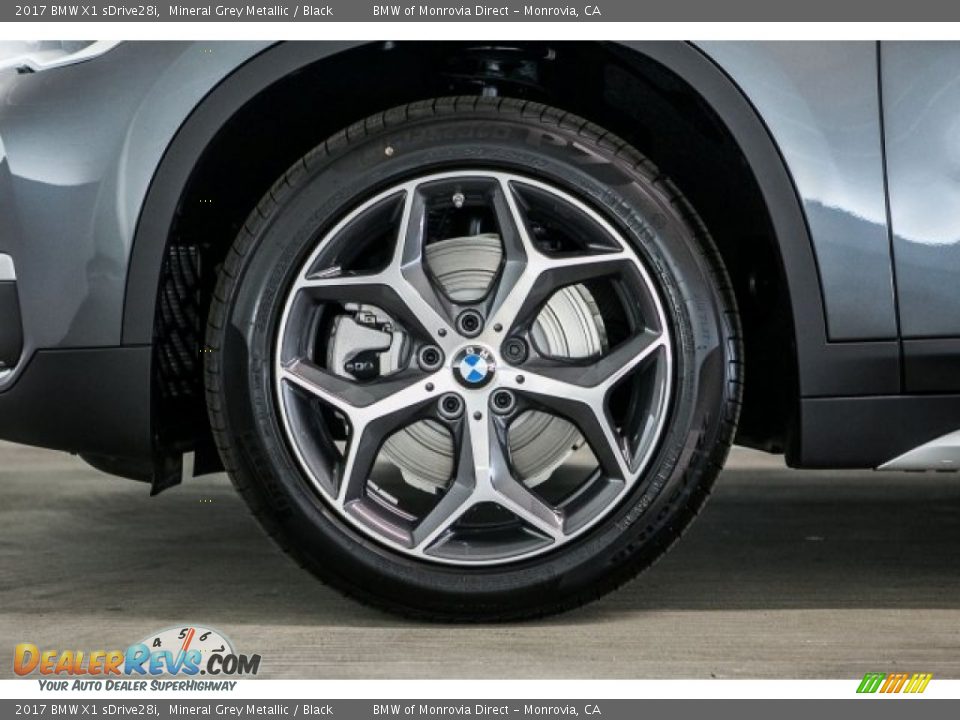 2017 BMW X1 sDrive28i Mineral Grey Metallic / Black Photo #10