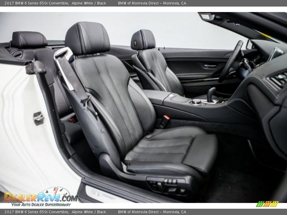 Black Interior - 2017 BMW 6 Series 650i Convertible Photo #2