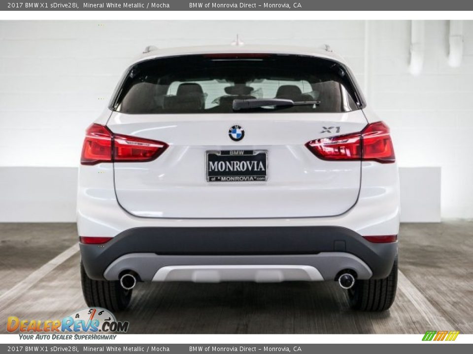 2017 BMW X1 sDrive28i Mineral White Metallic / Mocha Photo #4