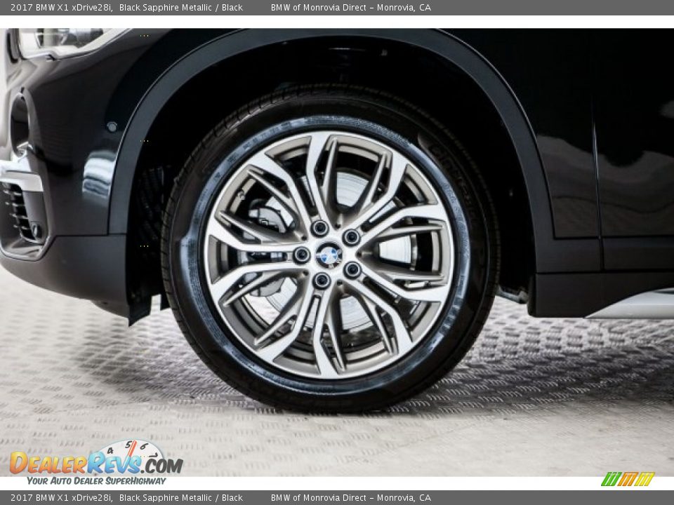 2017 BMW X1 xDrive28i Black Sapphire Metallic / Black Photo #9