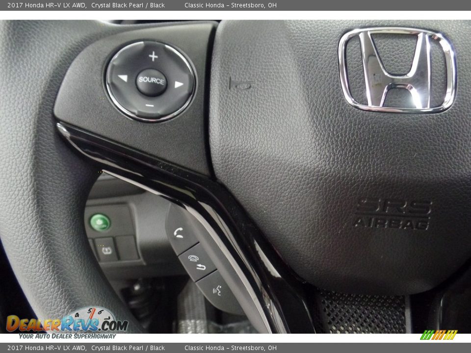 2017 Honda HR-V LX AWD Crystal Black Pearl / Black Photo #13