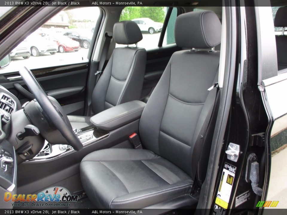 2013 BMW X3 xDrive 28i Jet Black / Black Photo #13