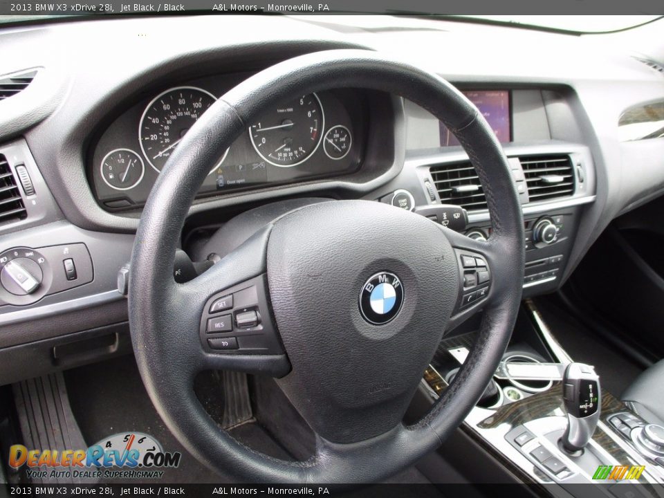2013 BMW X3 xDrive 28i Jet Black / Black Photo #15