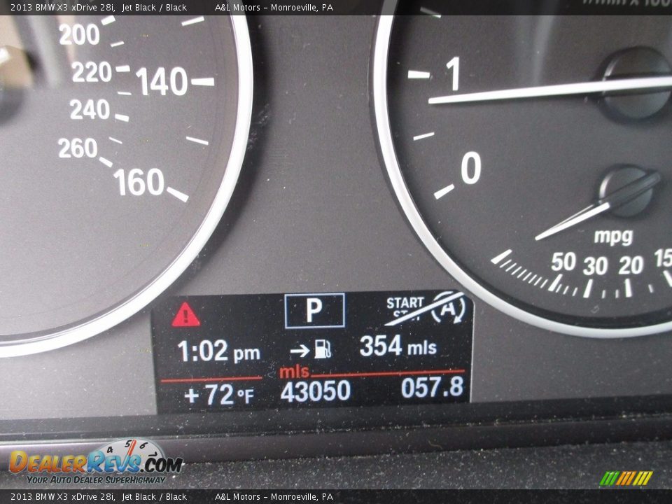 2013 BMW X3 xDrive 28i Jet Black / Black Photo #20