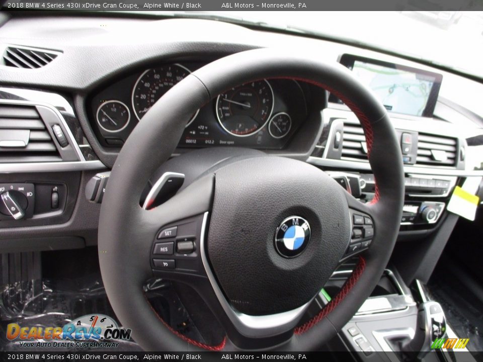 2018 BMW 4 Series 430i xDrive Gran Coupe Steering Wheel Photo #15
