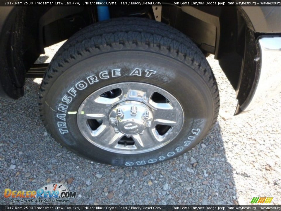 2017 Ram 2500 Tradesman Crew Cab 4x4 Brilliant Black Crystal Pearl / Black/Diesel Gray Photo #9