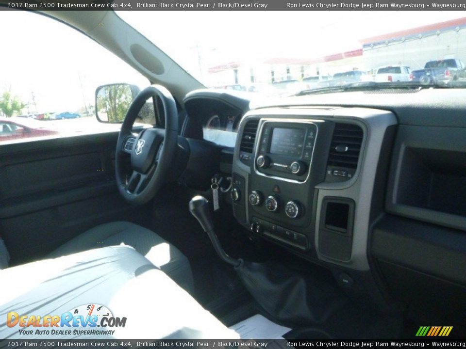 2017 Ram 2500 Tradesman Crew Cab 4x4 Brilliant Black Crystal Pearl / Black/Diesel Gray Photo #11