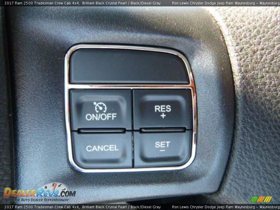 2017 Ram 2500 Tradesman Crew Cab 4x4 Brilliant Black Crystal Pearl / Black/Diesel Gray Photo #19
