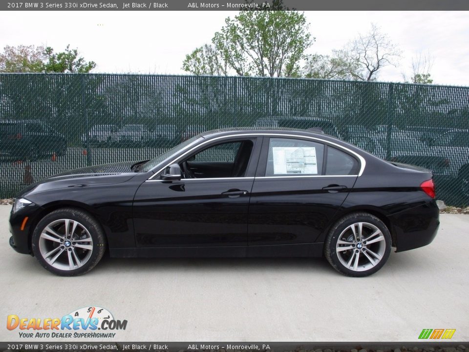 Jet Black 2017 BMW 3 Series 330i xDrive Sedan Photo #8