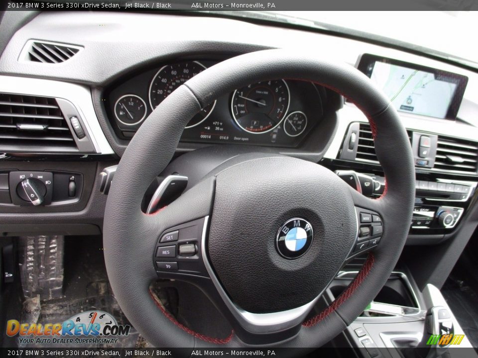 2017 BMW 3 Series 330i xDrive Sedan Steering Wheel Photo #15