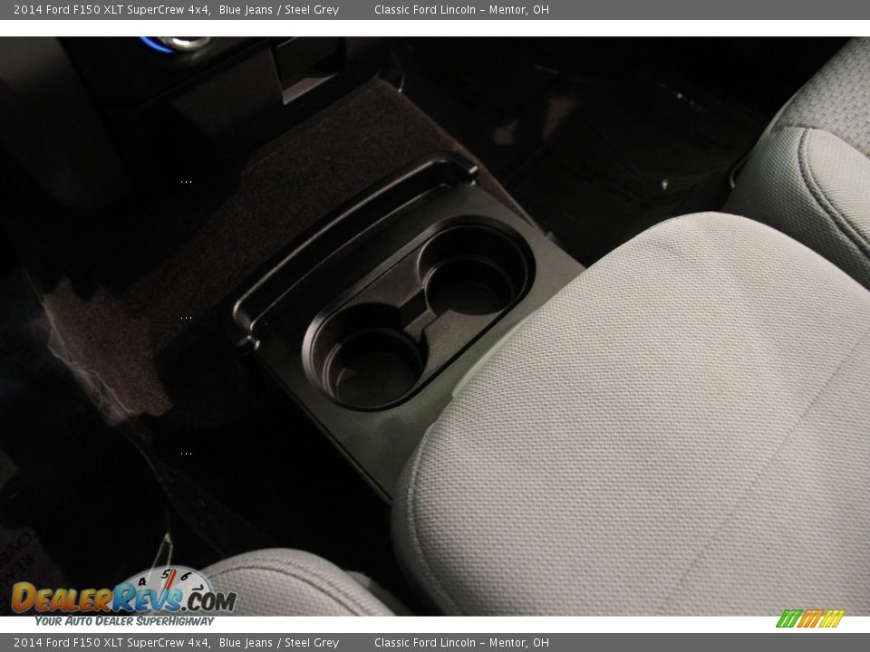 2014 Ford F150 XLT SuperCrew 4x4 Blue Jeans / Steel Grey Photo #13
