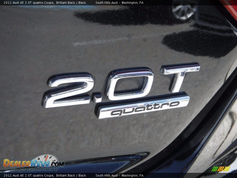 2011 Audi A5 2.0T quattro Coupe Brilliant Black / Black Photo #14