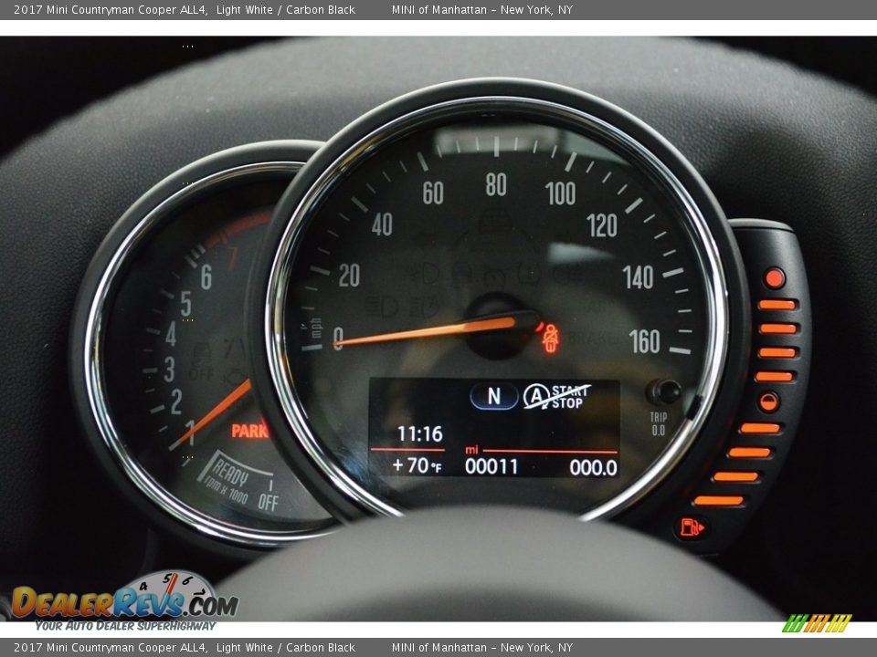 2017 Mini Countryman Cooper ALL4 Light White / Carbon Black Photo #19
