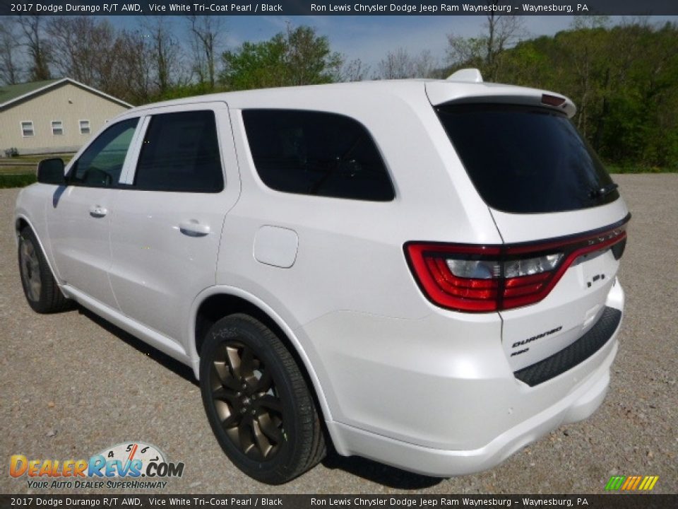2017 Dodge Durango R/T AWD Vice White Tri-Coat Pearl / Black Photo #3