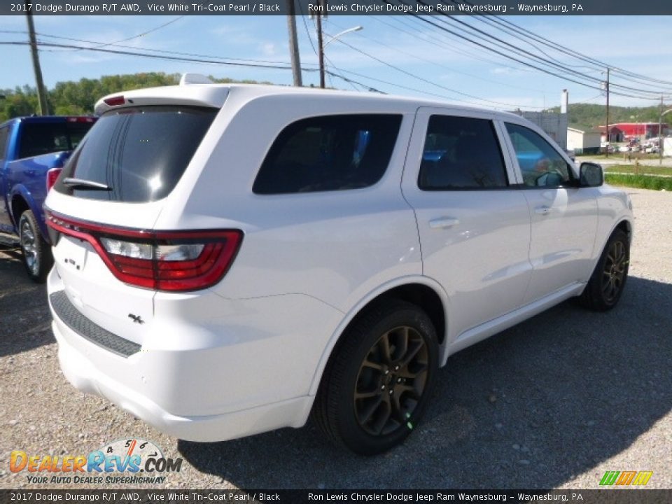 2017 Dodge Durango R/T AWD Vice White Tri-Coat Pearl / Black Photo #5