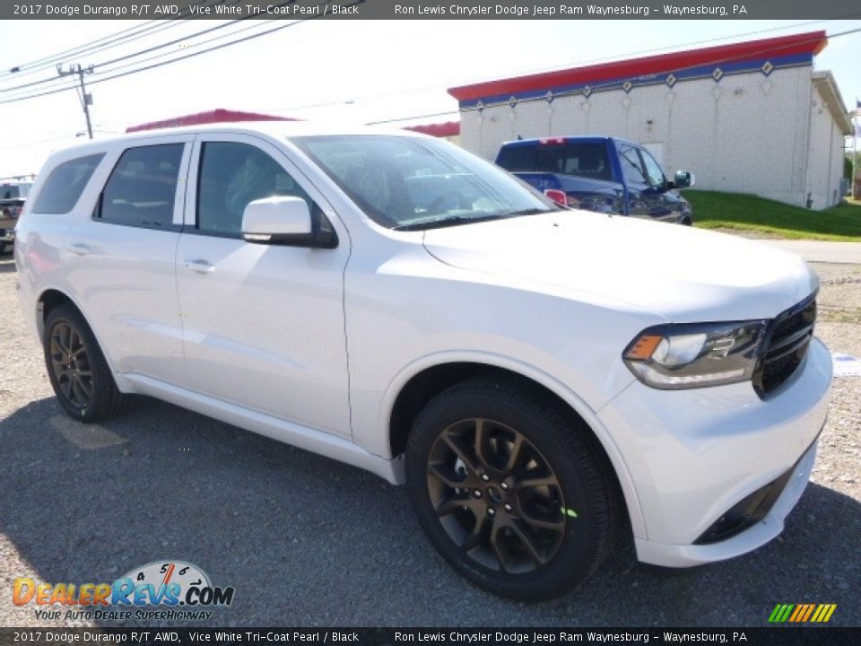 2017 Dodge Durango R/T AWD Vice White Tri-Coat Pearl / Black Photo #9