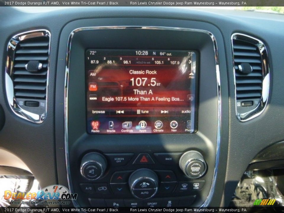 2017 Dodge Durango R/T AWD Vice White Tri-Coat Pearl / Black Photo #14
