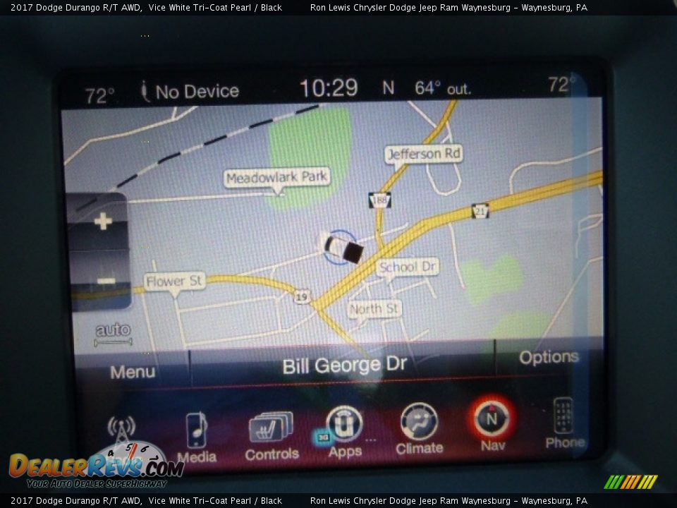 2017 Dodge Durango R/T AWD Vice White Tri-Coat Pearl / Black Photo #16