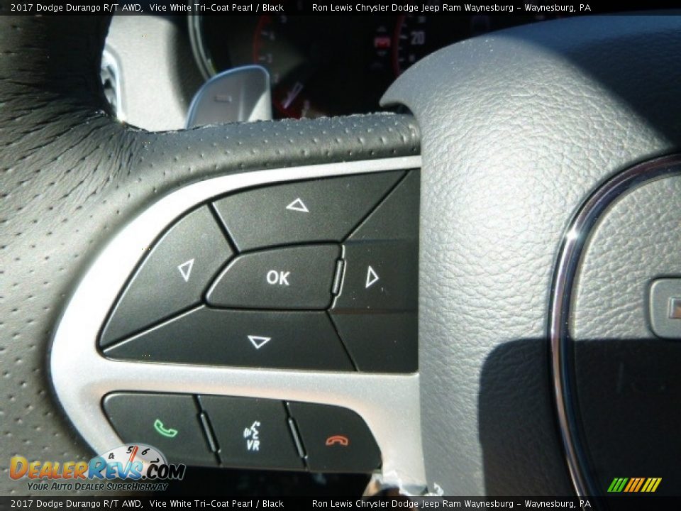 2017 Dodge Durango R/T AWD Vice White Tri-Coat Pearl / Black Photo #20