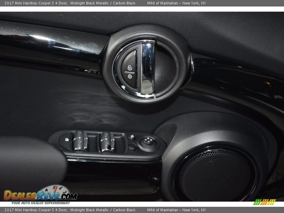 2017 Mini Hardtop Cooper S 4 Door Midnight Black Metallic / Carbon Black Photo #7