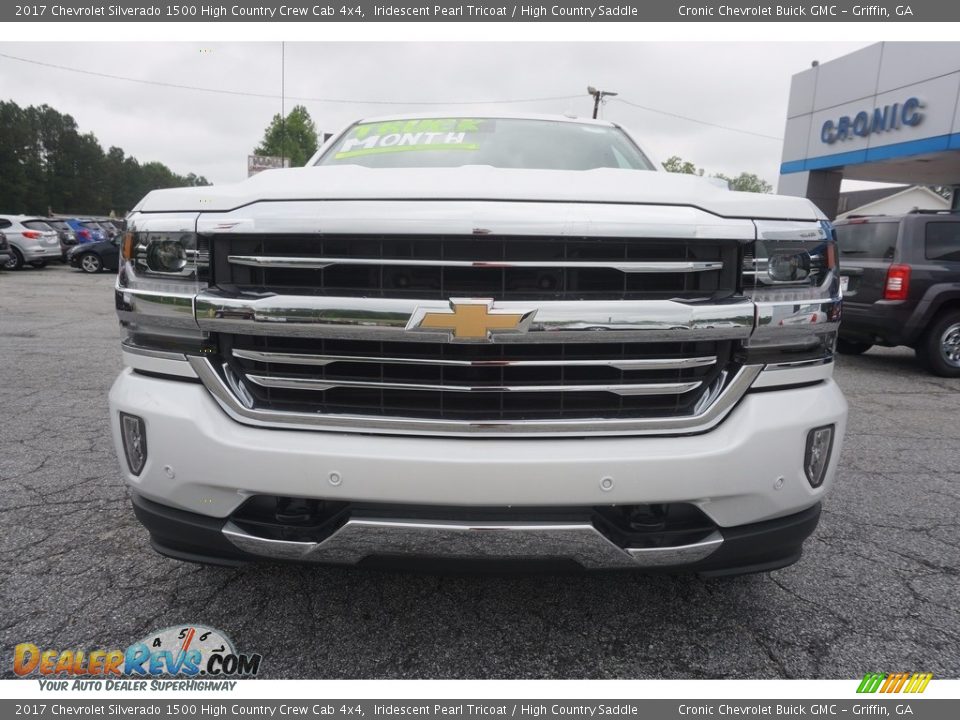 2017 Chevrolet Silverado 1500 High Country Crew Cab 4x4 Iridescent Pearl Tricoat / High Country Saddle Photo #2