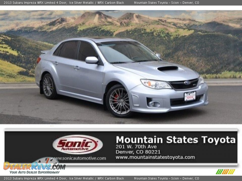 2013 Subaru Impreza WRX Limited 4 Door Ice Silver Metallic / WRX Carbon Black Photo #1