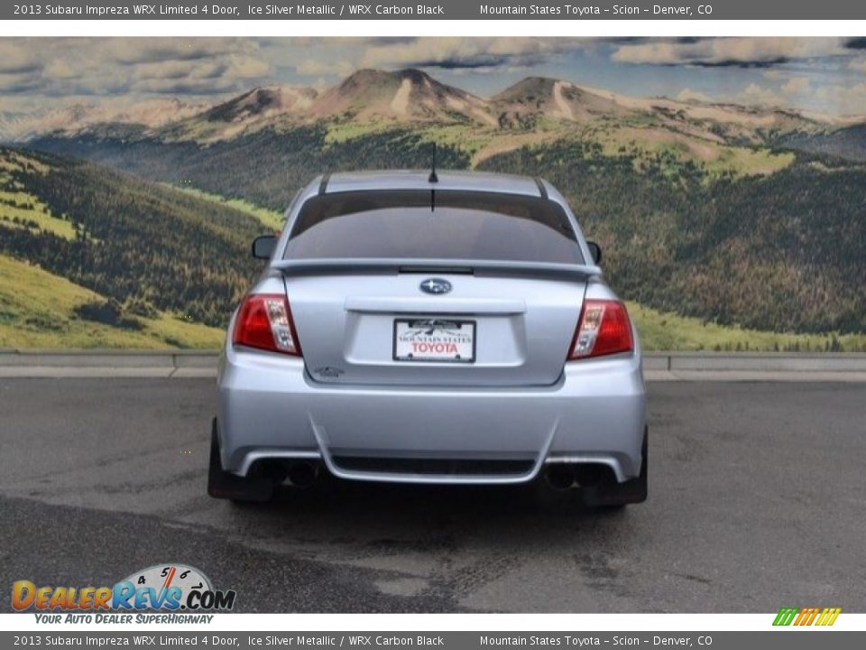 2013 Subaru Impreza WRX Limited 4 Door Ice Silver Metallic / WRX Carbon Black Photo #9