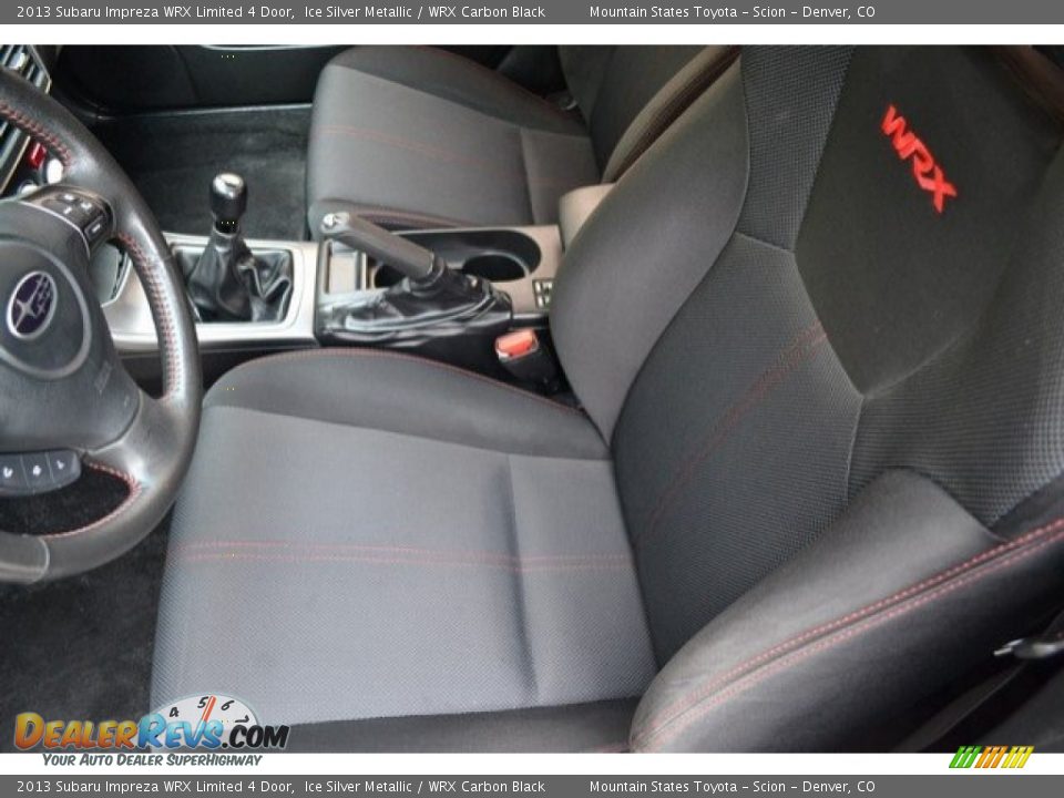2013 Subaru Impreza WRX Limited 4 Door Ice Silver Metallic / WRX Carbon Black Photo #11