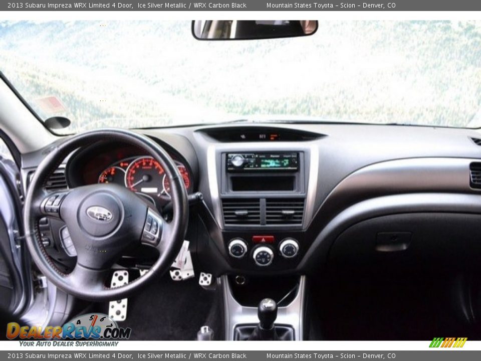 2013 Subaru Impreza WRX Limited 4 Door Ice Silver Metallic / WRX Carbon Black Photo #13