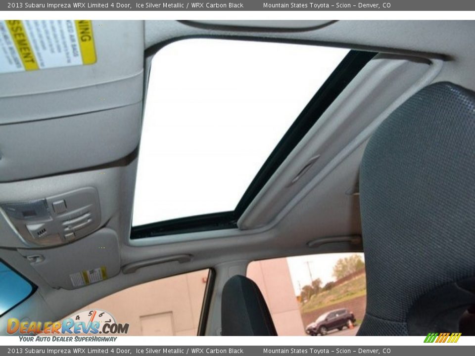 2013 Subaru Impreza WRX Limited 4 Door Ice Silver Metallic / WRX Carbon Black Photo #14