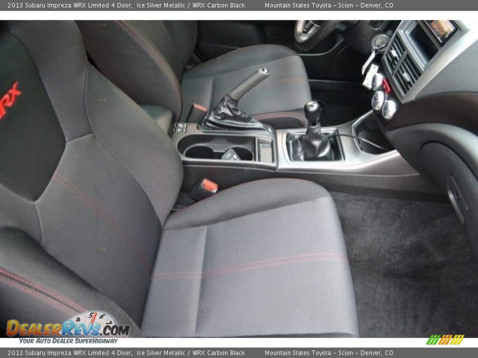 2013 Subaru Impreza WRX Limited 4 Door Ice Silver Metallic / WRX Carbon Black Photo #18