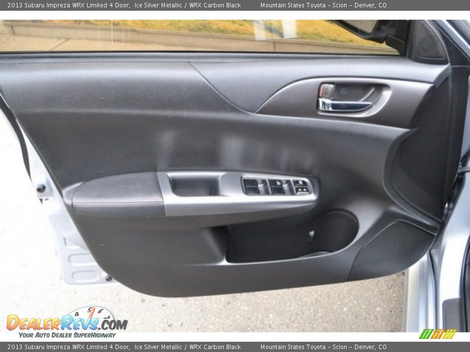 2013 Subaru Impreza WRX Limited 4 Door Ice Silver Metallic / WRX Carbon Black Photo #25