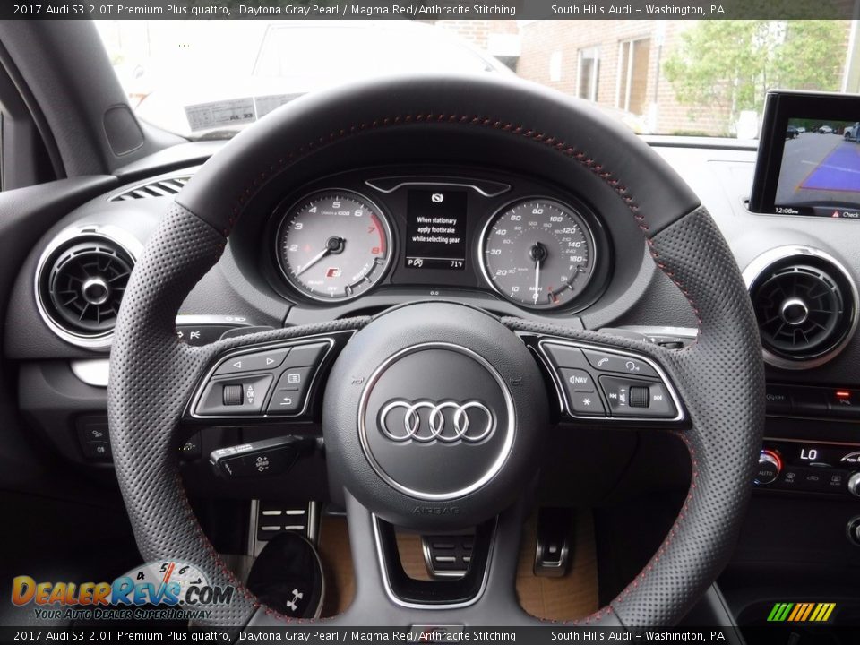 2017 Audi S3 2.0T Premium Plus quattro Steering Wheel Photo #27