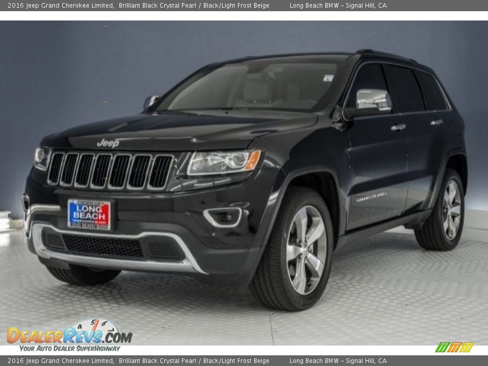2016 Jeep Grand Cherokee Limited Brilliant Black Crystal Pearl / Black/Light Frost Beige Photo #29