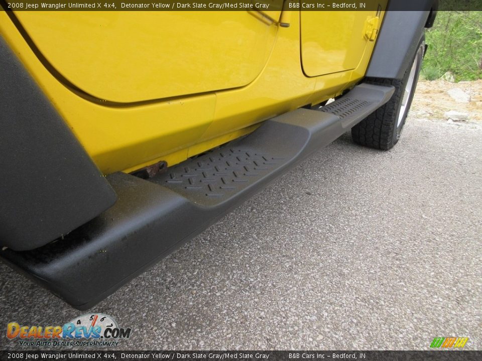 2008 Jeep Wrangler Unlimited X 4x4 Detonator Yellow / Dark Slate Gray/Med Slate Gray Photo #9