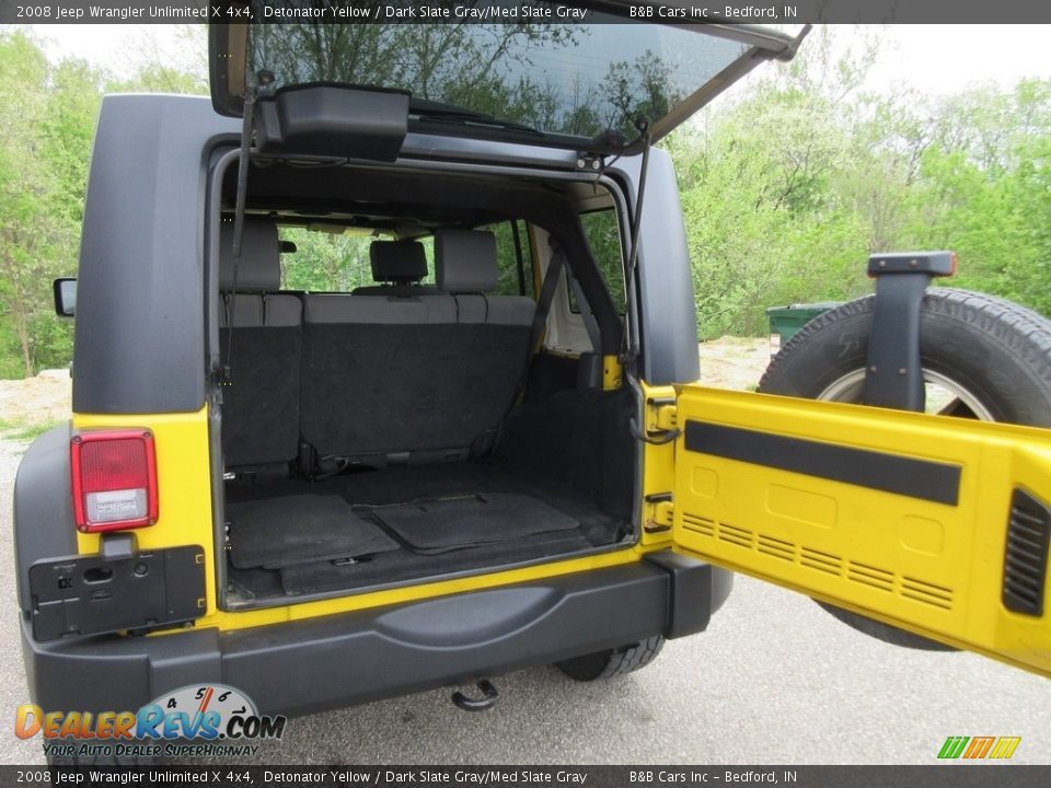 2008 Jeep Wrangler Unlimited X 4x4 Detonator Yellow / Dark Slate Gray/Med Slate Gray Photo #12