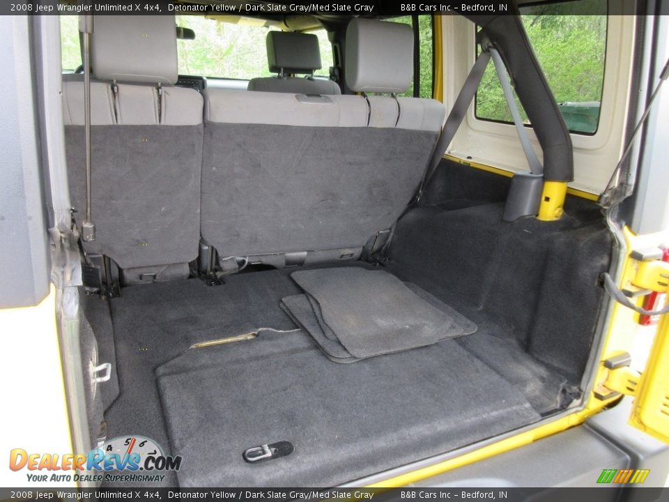 2008 Jeep Wrangler Unlimited X 4x4 Detonator Yellow / Dark Slate Gray/Med Slate Gray Photo #13
