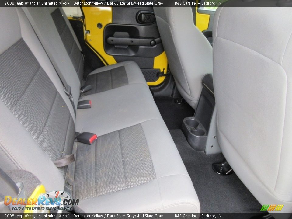 2008 Jeep Wrangler Unlimited X 4x4 Detonator Yellow / Dark Slate Gray/Med Slate Gray Photo #15