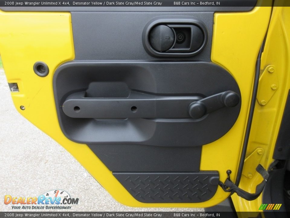 2008 Jeep Wrangler Unlimited X 4x4 Detonator Yellow / Dark Slate Gray/Med Slate Gray Photo #17