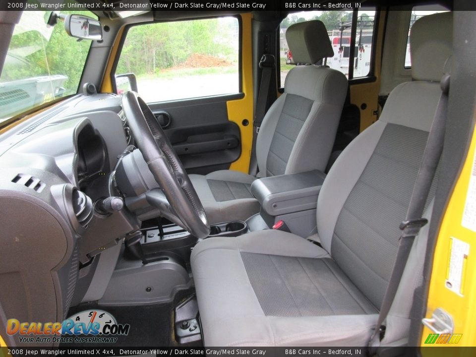 2008 Jeep Wrangler Unlimited X 4x4 Detonator Yellow / Dark Slate Gray/Med Slate Gray Photo #26