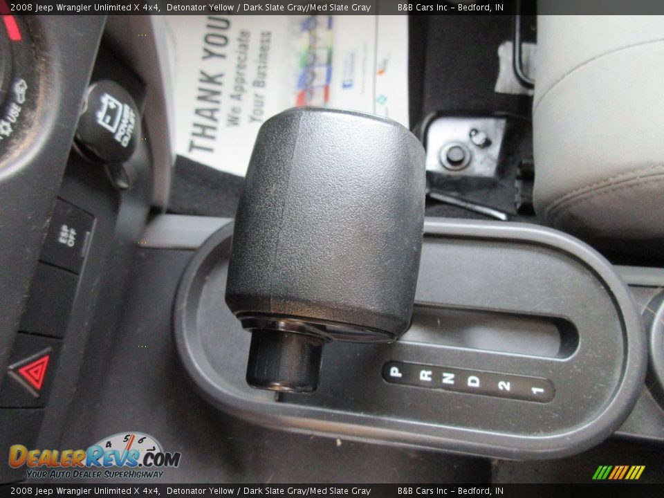 2008 Jeep Wrangler Unlimited X 4x4 Detonator Yellow / Dark Slate Gray/Med Slate Gray Photo #30