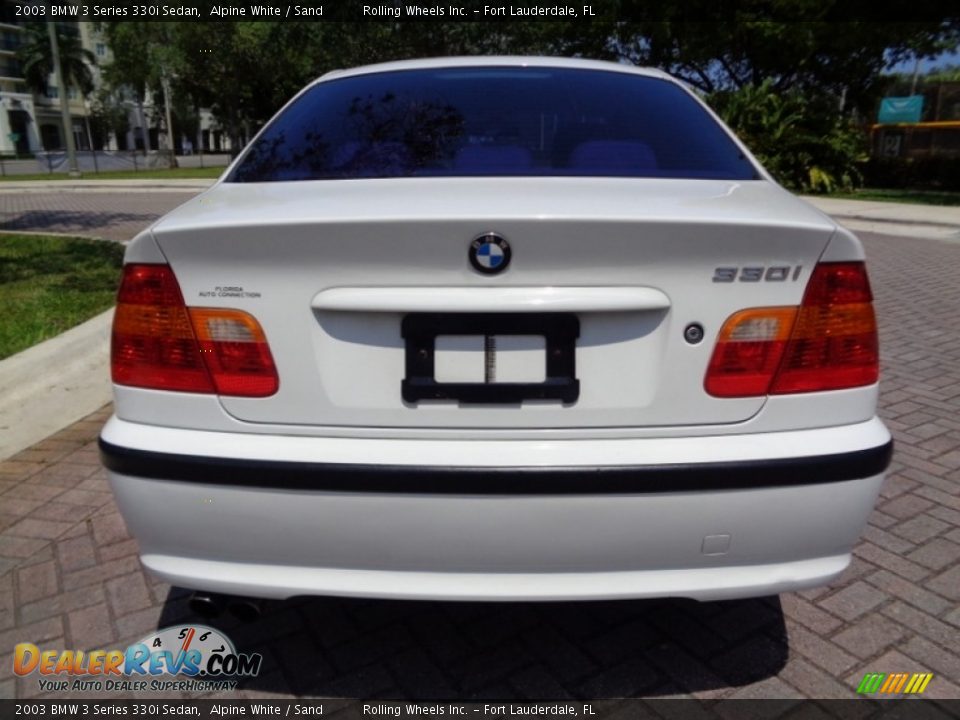 2003 BMW 3 Series 330i Sedan Alpine White / Sand Photo #8