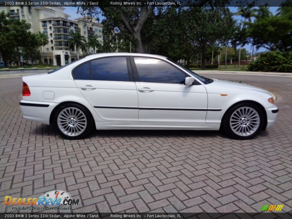 2003 BMW 3 Series 330i Sedan Alpine White / Sand Photo #12