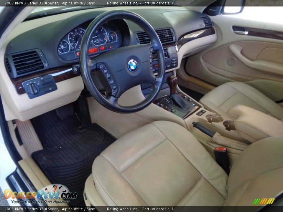 Sand Interior - 2003 BMW 3 Series 330i Sedan Photo #21