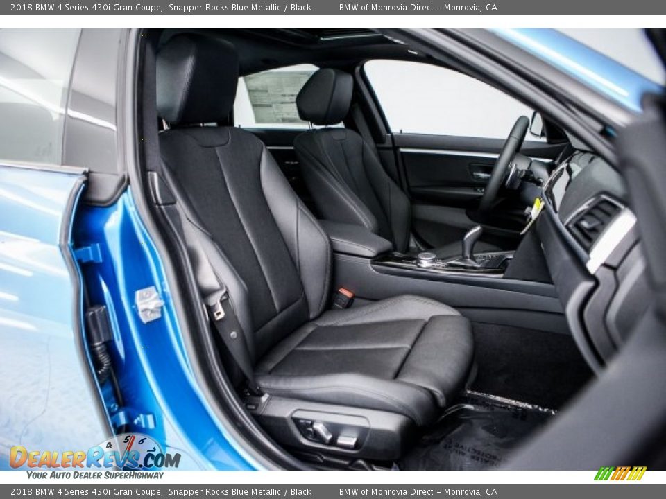 2018 BMW 4 Series 430i Gran Coupe Snapper Rocks Blue Metallic / Black Photo #2
