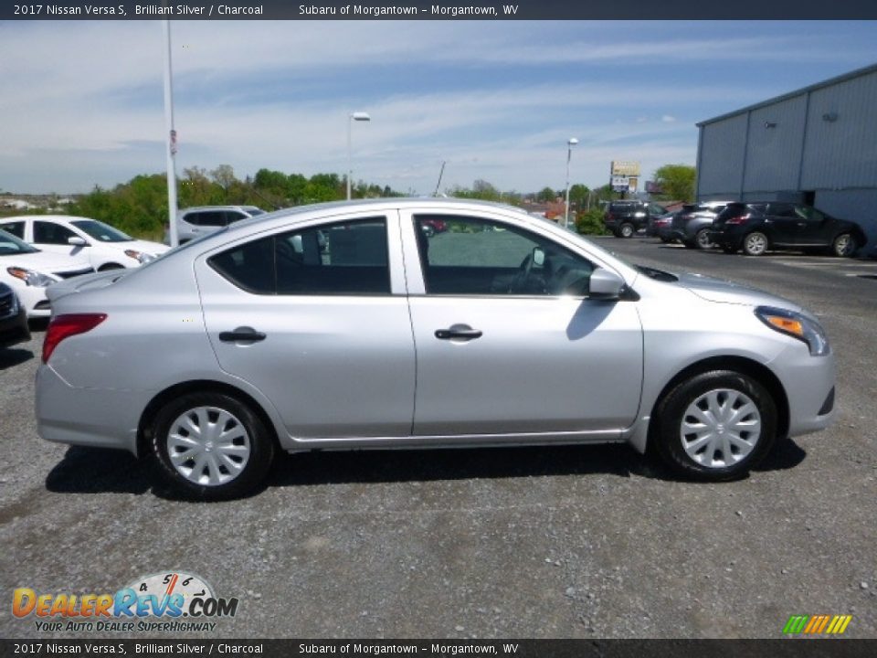 2017 Nissan Versa S Brilliant Silver / Charcoal Photo #3