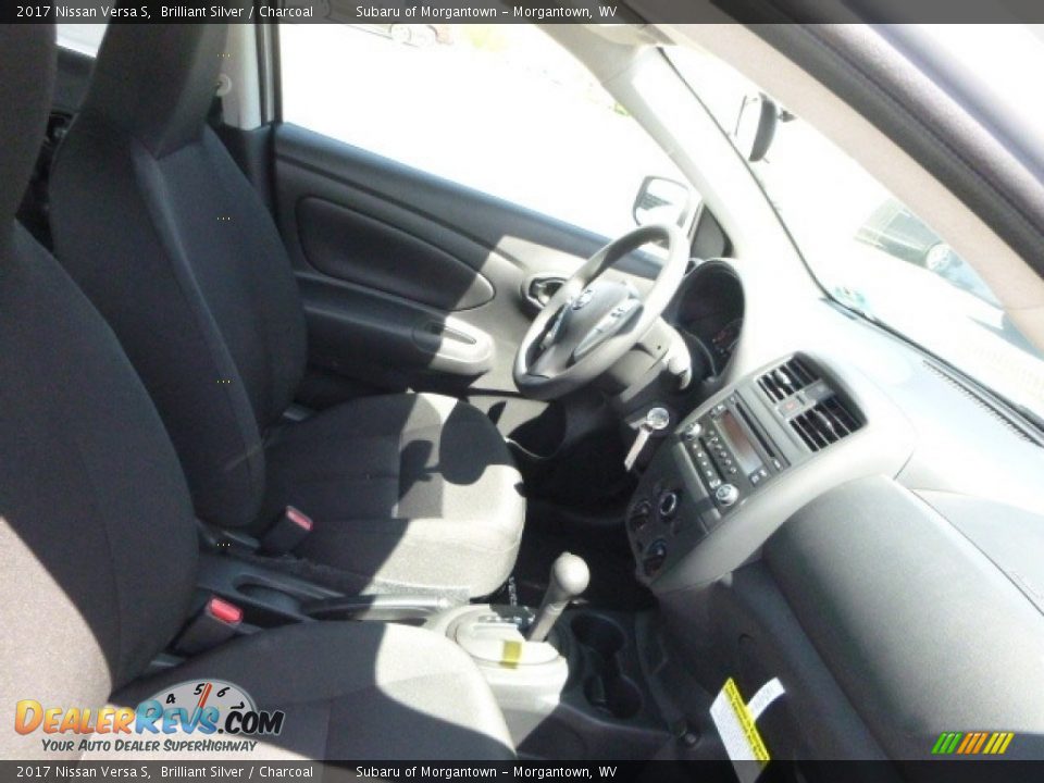 2017 Nissan Versa S Brilliant Silver / Charcoal Photo #4