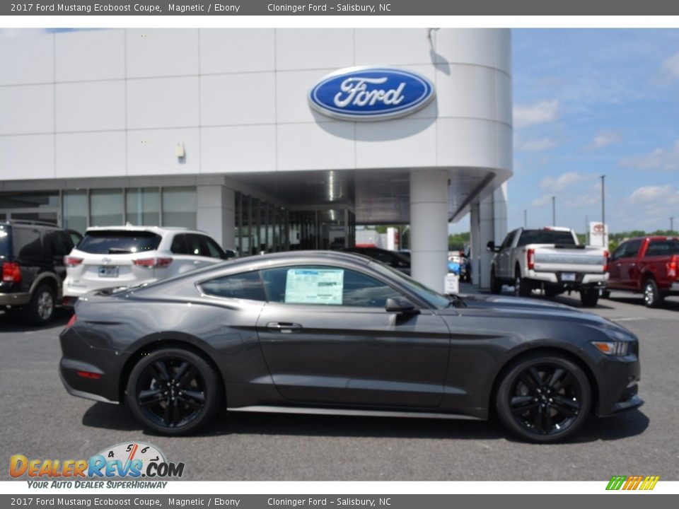 2017 Ford Mustang Ecoboost Coupe Magnetic / Ebony Photo #2
