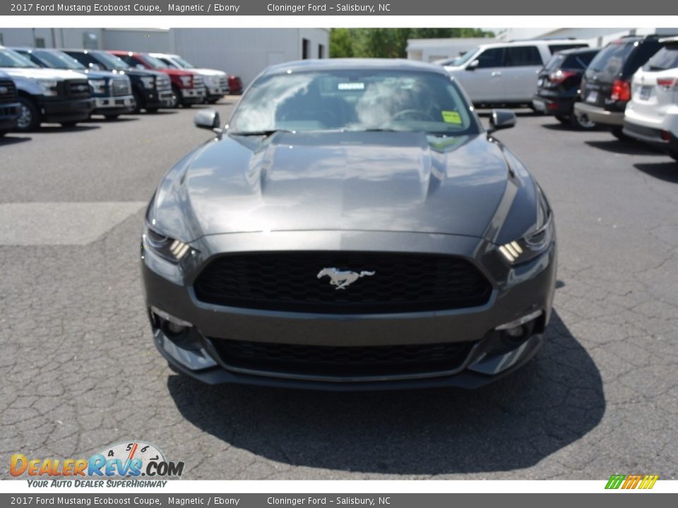 2017 Ford Mustang Ecoboost Coupe Magnetic / Ebony Photo #4